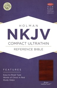 NKJV Compact Ultrathin Reference Bible Brown NKJV Compact Ultrathin Reference Bible Brown