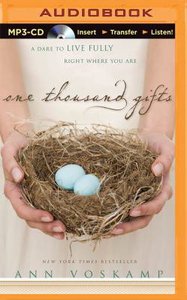 One Thousand Gifts (Unabridged, Mp3) One Thousand Gifts (Unabridged, Mp3)