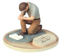 Devoted Sculpture: Praying Man You Will Seek Me and Find Me... (Jeremiah 29:13) Devoted Sculpture: Praying Man You Will Seek Me and Find Me... (Jeremiah 29:13)