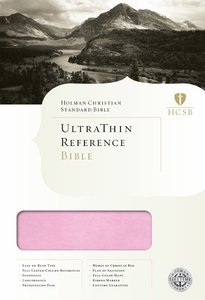 HCSB Ultrathin Reference Bible Pink/Brown Simulated Leather HCSB Ultrathin Reference Bible Pink/Brown Simulated Leather