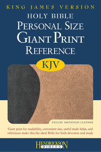KJV Personal Size Giant Print Reference Bible Black/Tan Flexisoft KJV Personal Size Giant Print Reference Bible Black/Tan Flexisoft