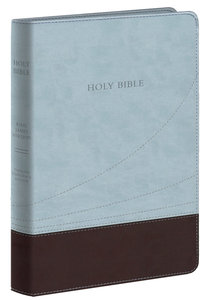 KJV Large Print Thinline Reference Bible Chocolate/Blue KJV Large Print Thinline Reference Bible Chocolate/Blue