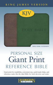 KJV Personal Size Giant Print Reference Bible Dark Green/Brown KJV Personal Size Giant Print Reference Bible Dark Green/Brown