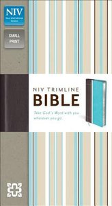 NIV Trimline Bible Turquoise Chocolate Duo-Tone (Red Letter Edition) NIV Trimline Bible Turquoise Chocolate Duo-Tone (Red Letter Edition)