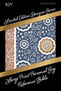 KJV Large Print Personal Size Reference Bible Designer Series Bronze/Blue Leathertouch KJV Large Print Personal Size Reference Bible Designer Series Bronze/Blue Leathertouch