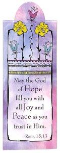 Magnetic Bookmark: May the God of Hope Fill You With Joy... Magnetic Bookmark: May the God of Hope Fill You With Joy...