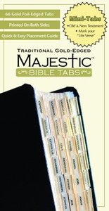 Majestic Bible Tabs Mini Traditional Gold Majestic Bible Tabs Mini Traditional Gold