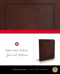 KJV Holy Bible Journal Brown Leathersoft (Red Letter Edition) KJV Holy Bible Journal Brown Leathersoft (Red Letter Edition)