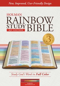 KJV Rainbow Study Bible Maroon Indexed KJV Rainbow Study Bible Maroon Indexed