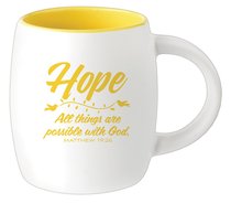 Ceramic Barrel Mug: Hope (Yellow) Ceramic Barrel Mug: Hope (Yellow)