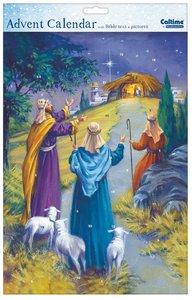 Advent Calendar: Shepherds With Bible Text Advent Calendar: Shepherds With Bible Text