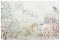 Medium Glass Cutting Board: Serve in Love (Gal 5:13) Medium Glass Cutting Board: Serve in Love (Gal 5:13)