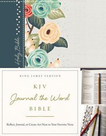 KJV Journal the Word Bible Green Floral Cloth Hardcover KJV Journal the Word Bible Green Floral Cloth Hardcover