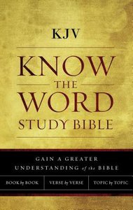 KJV Know the Word Study Bible Red Letter Edition KJV Know the Word Study Bible Red Letter Edition