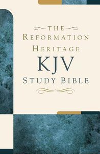 KJV Reformation Heritage Study Bible Tan/Burgundy Duo-Tone KJV Reformation Heritage Study Bible Tan/Burgundy Duo-Tone