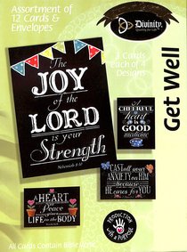 Boxed Cards Get Well: Chalkboard Boxed Cards Get Well: Chalkboard