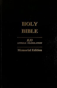 Kj3 Literal Translation Bible Black Memorial Edition Hardcover Kj3 Literal Translation Bible Black Memorial Edition Hardcover