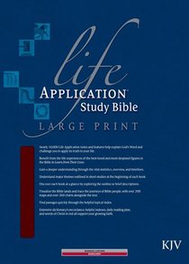 KJV Life Application Study Large Print Burgundy (Red Letter Edition) KJV Life Application Study Large Print Burgundy (Red Letter Edition)
