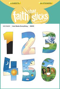 God Made Everything (6 Sheets, 36 Stickers) (Stickers Faith That Sticks Series) God Made Everything (6 Sheets, 36 Stickers) (Stickers Faith That Sticks Series)