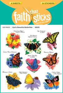 Gods Beautiful Butterflies (6 Sheets, 54 Stickers) (Stickers Faith That Sticks Series) Gods Beautiful Butterflies (6 Sheets, 54 Stickers) (Stickers Faith That Sticks Series)