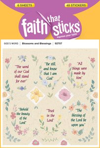 Blossoms & Blessings (6 Sheets, 48 Stickers) (Stickers Faith That Sticks Series) Blossoms & Blessings (6 Sheets, 48 Stickers) (Stickers Faith That Sticks Series)