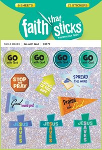 Go With God (6 Sheets, 72 Stickers) (Stickers Faith That Sticks Series) Go With God (6 Sheets, 72 Stickers) (Stickers Faith That Sticks Series)