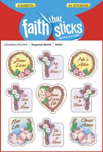 Dogwood Motifs (6 Sheets, 54 Stickers) (Stickers Faith That Sticks Series) Dogwood Motifs (6 Sheets, 54 Stickers) (Stickers Faith That Sticks Series)