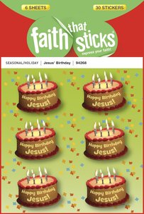 Jesus Birthday (6 Sheets) (Stickers Faith That Sticks Series) Jesus Birthday (6 Sheets) (Stickers Faith That Sticks Series)