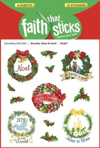 Wreaths Stick-N-Sniff (6 Sheets, 72 Stickers) (Stickers Faith That Sticks Series) Wreaths Stick-N-Sniff (6 Sheets, 72 Stickers) (Stickers Faith That Sticks Series)