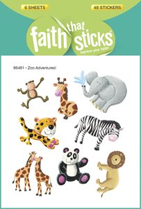 Zoo Adventures! (6 Sheets, 48 Stickers) (Stickers Faith That Sticks Series) Zoo Adventures! (6 Sheets, 48 Stickers) (Stickers Faith That Sticks Series)