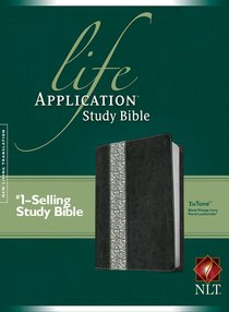 NLT Life Application Study Bible Black/Vintage Ivory Floral Tutone Leatherlike NLT Life Application Study Bible Black/Vintage Ivory Floral Tutone Leatherlike