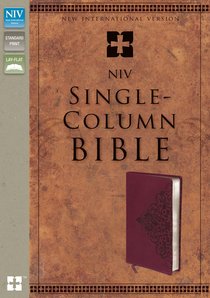 NIV Single-Column Bible Cranberry Duo-Tone NIV Single-Column Bible Cranberry Duo-Tone
