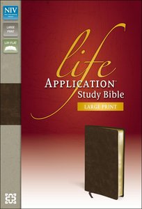 NIV Life Application Study Large Print Brown (Red Letter Edition) NIV Life Application Study Large Print Brown (Red Letter Edition)