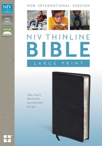 NIV Large Print Thinline Black Top Grain (Red Letter Edition) NIV Large Print Thinline Black Top Grain (Red Letter Edition)