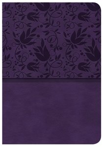 CSB Large Print Compact Reference Bible Purple Indexed Red Letter Edition CSB Large Print Compact Reference Bible Purple Indexed Red Letter Edition