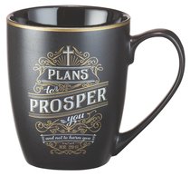 Ceramic Mug Vintage Art: Plans to Prosper (Black/white/gold) Ceramic Mug Vintage Art: Plans to Prosper (Black/white/gold)