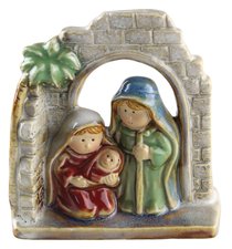 Childrens Nativity Holy Family Colour Glazed Childrens Nativity Holy Family Colour Glazed