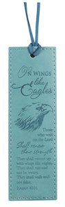 Leather Lux Bookmark: On Wings Like Eagles, Turquoise Leather Lux Bookmark: On Wings Like Eagles, Turquoise