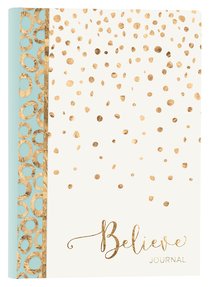 Journal: Believe Light Blue/White/Gold Leatherluxe Journal: Believe Light Blue/White/Gold Leatherluxe