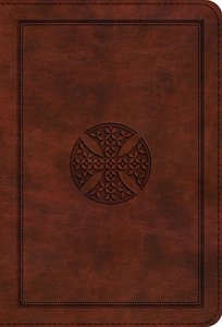 ESV Large Print Compact Bible Brown Mosaic Cross Design Red Letter Edition ESV Large Print Compact Bible Brown Mosaic Cross Design Red Letter Edition
