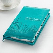 KJV Gift and Award Bible Zippered Aqua Red Letter Edition KJV Gift and Award Bible Zippered Aqua Red Letter Edition
