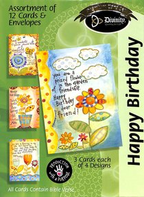 Boxed Cards Happy Birthday: Flowerpots Boxed Cards Happy Birthday: Flowerpots
