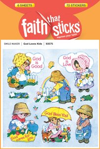 God Loves Kids (6 Sheets, 72 Stickers) (Stickers Faith That Sticks Series) God Loves Kids (6 Sheets, 72 Stickers) (Stickers Faith That Sticks Series)