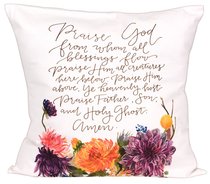 Gracelaced Doxology: Pillow, White/Colored Floral Arrangement Under Doxology Gracelaced Doxology: Pillow, White/Colored Floral Arrangement Under Doxology