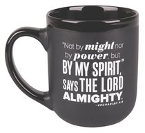 Ceramic Mug: By My Spirit, Encourage Men Black/White (Zechariah 4:6) Ceramic Mug: By My Spirit, Encourage Men Black/White (Zechariah 4:6)