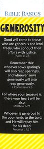 Bible Basics Bookmark: Generosity (10 Pack) Bible Basics Bookmark: Generosity (10 Pack)