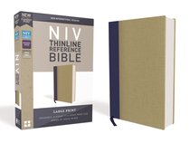 NIV Thinline Reference Bible Large Print Blue/Tan (Red Letter Edition) NIV Thinline Reference Bible Large Print Blue/Tan (Red Letter Edition)
