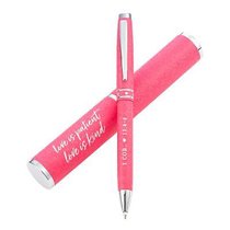 Ballpoint Hologram Pen: Love is Patient, Pink/Gold Ballpoint Hologram Pen: Love is Patient, Pink/Gold